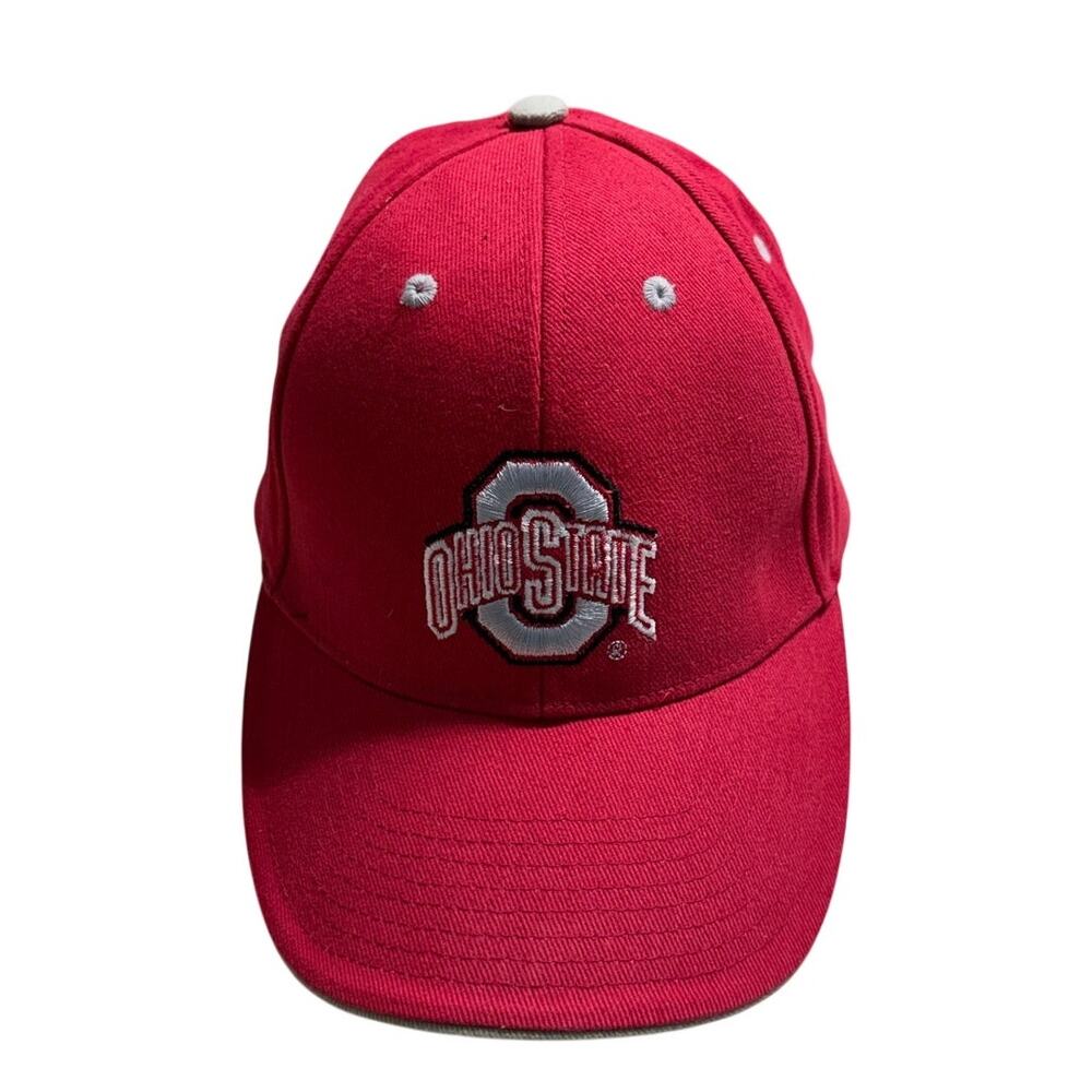 Ohio State Buckeyes Baseball Cap Adjustable One-Size Red Football